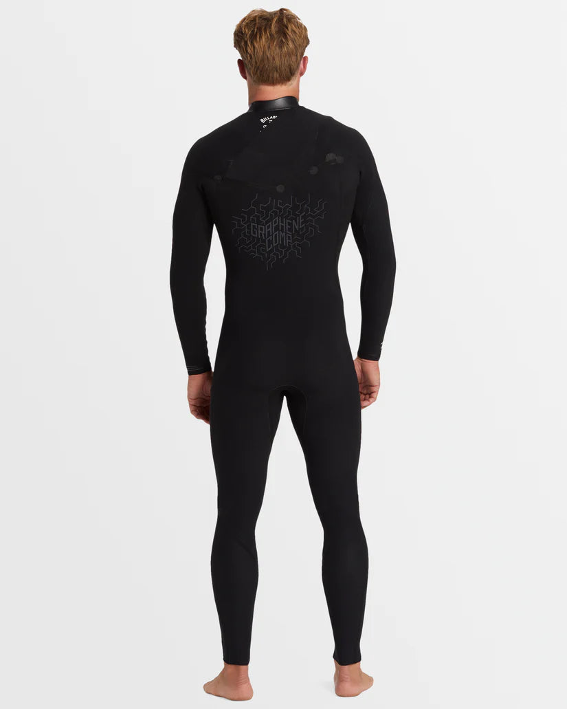 Mens 3/2mm Revolution Natural Chest Zip Wetsuit חליפת גלישה גברים