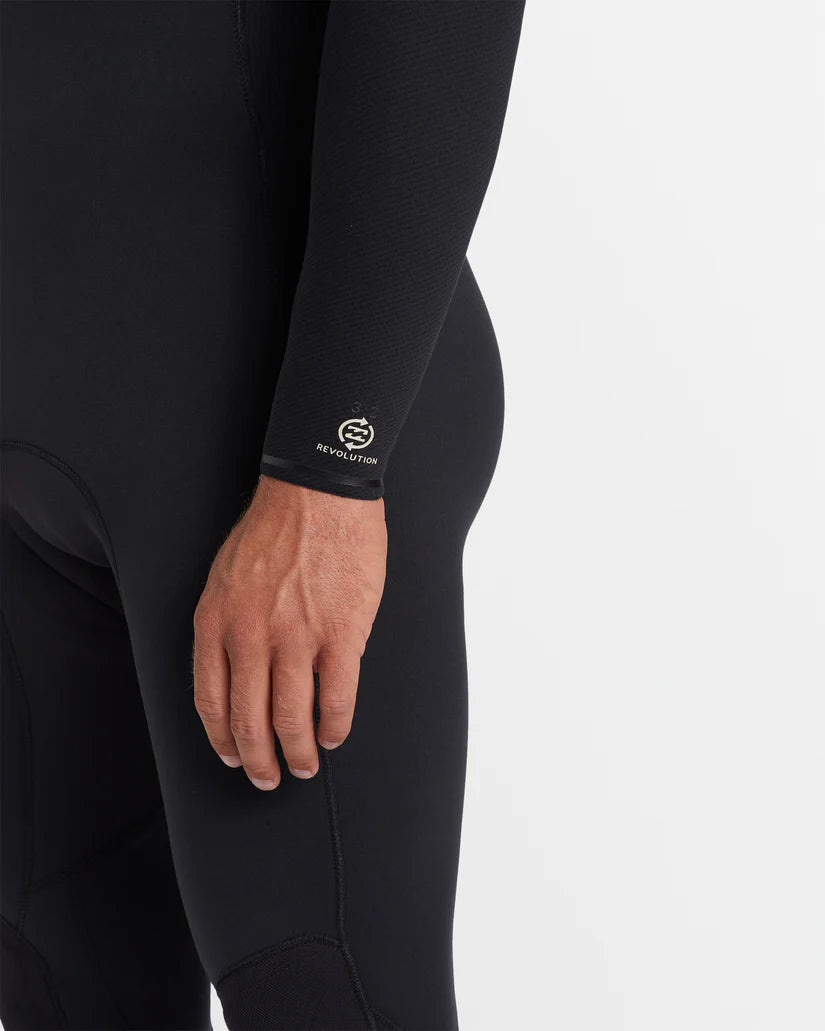 Mens 3/2mm Revolution Natural Chest Zip Wetsuit חליפת גלישה גברים