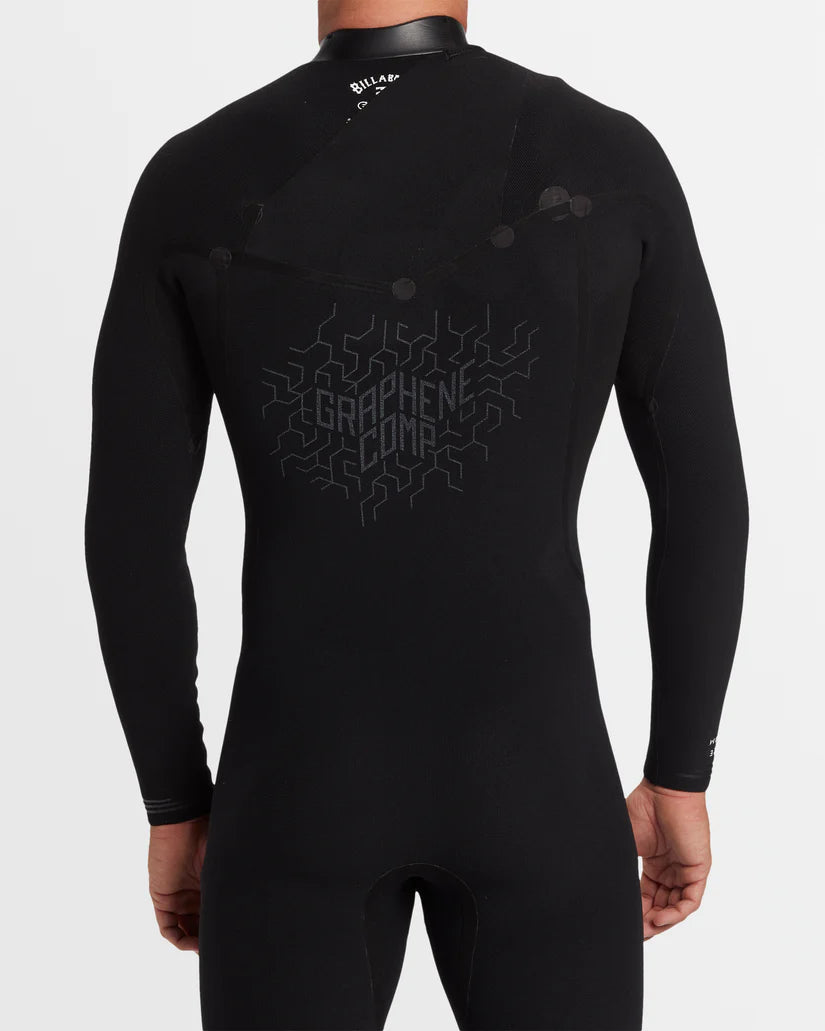 Mens 3/2mm Revolution Natural Chest Zip Wetsuit חליפת גלישה גברים