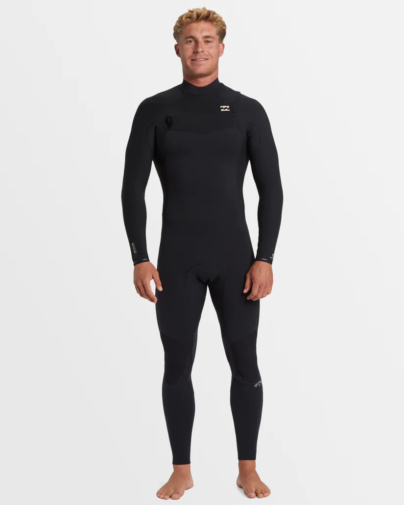 Mens 3/2mm Revolution Natural Chest Zip Wetsuit חליפת גלישה גברים