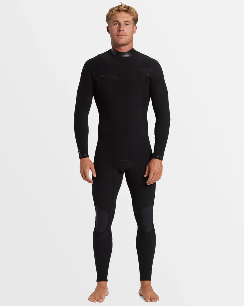 Mens 3/2mm Revolution Natural Chest Zip Wetsuit חליפת גלישה גברים