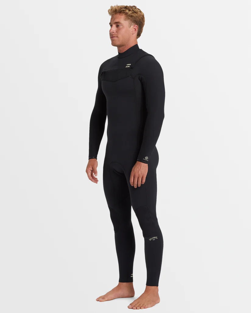 Mens 3/2mm Revolution Natural Chest Zip Wetsuit חליפת גלישה גברים
