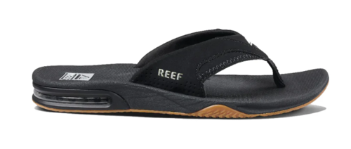כפכפי אצבע פאנינג ריף גברים REEF Fanning שחור/ כסוף