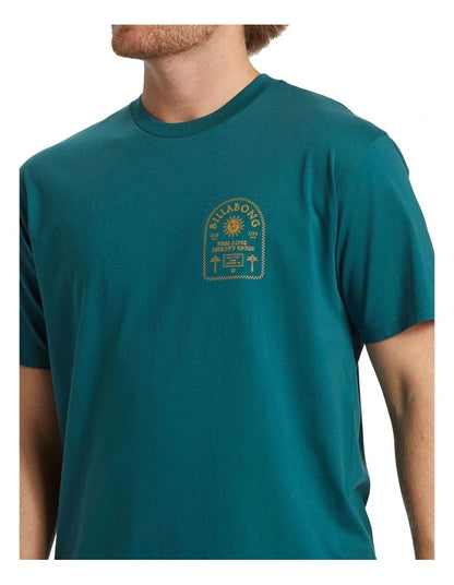 Portal Short Sleeve T-shirt in Teal