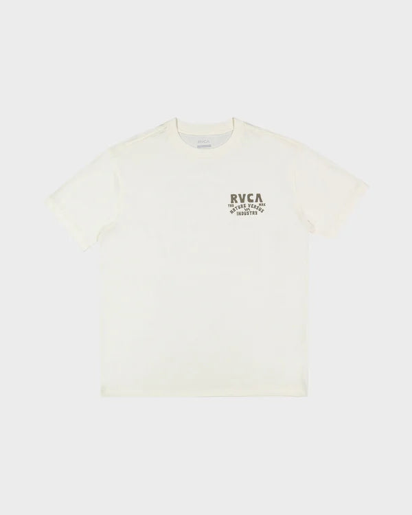 Mens RVCA Ridge T-Shirt לבן