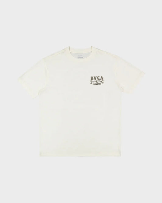 Mens RVCA Ridge T-Shirt לבן