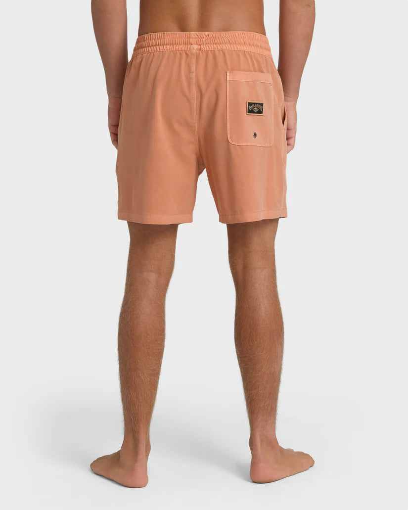 Every Other Day Wave Washed Layback Trunks CANTALOUPE