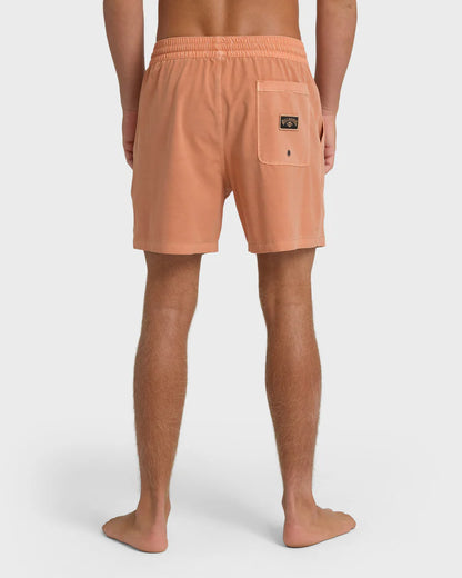 Every Other Day Wave Washed Layback Trunks CANTALOUPE