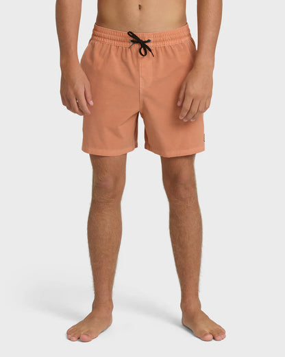 Every Other Day Wave Washed Layback Trunks CANTALOUPE