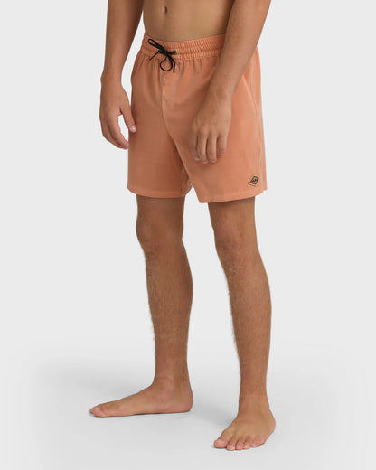 Every Other Day Wave Washed Layback Trunks CANTALOUPE