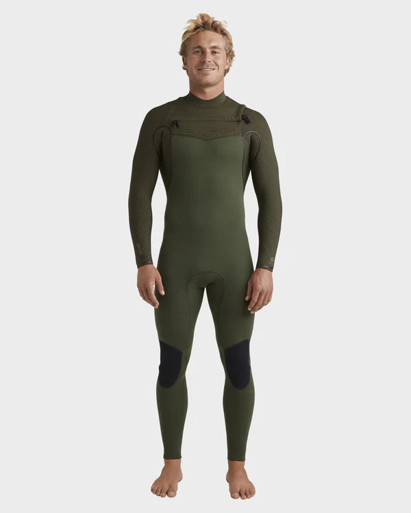 Mens 3/2mm Furnace Natural Chest Zip Wetsuit