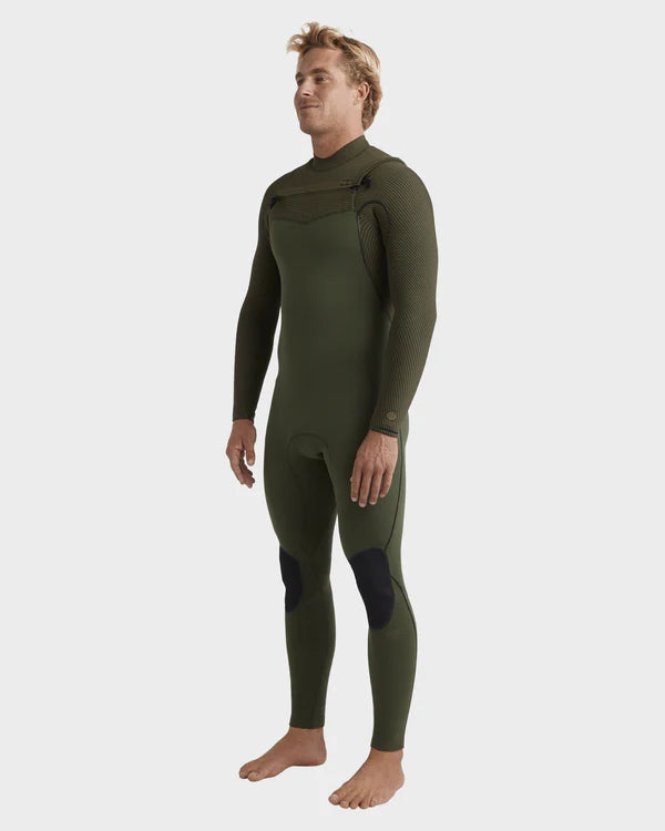 Mens 3/2mm Furnace Natural Chest Zip Wetsuit