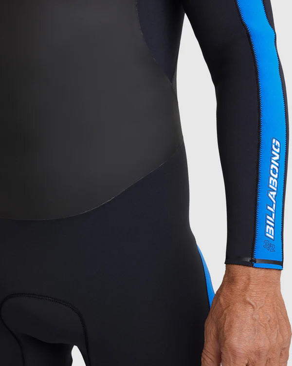 Mens 3/2mm Oscillator Chest Zip Steamer Wetsuit