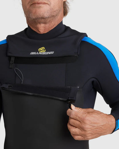 Mens 3/2mm Oscillator Chest Zip Steamer Wetsuit