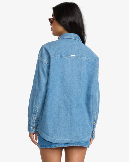 Fadeaway - Denim Shacket for Women