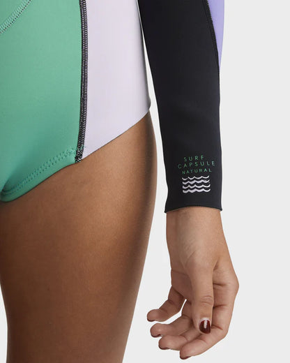 Womens 2/2mm Salty Dayz Natural Long Sleeve Springsuit