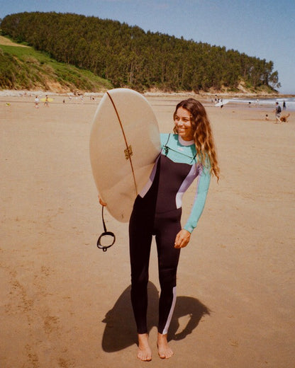 4/3mm Salty Dayz Natural - Chest Zip Wetsuit for Women