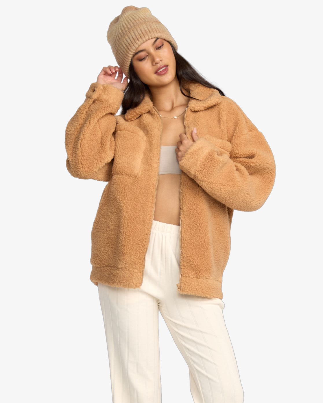 Resound Sherpa Shacket - Oversized Fit Jacket for Women
