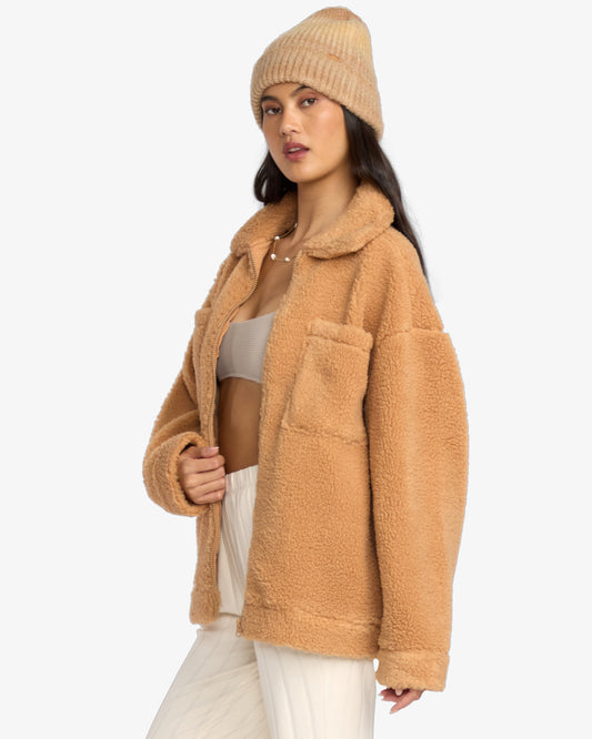 Resound Sherpa Shacket - Oversized Fit Jacket for Women