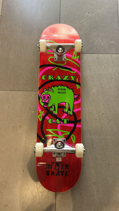 סקייטבורד קומפלט InterSkate Crazy Cat מידה 7.5
