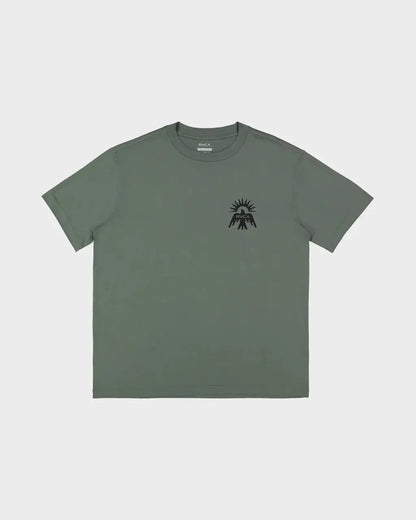 RVCA Las Cruces Tee in Balsam Green