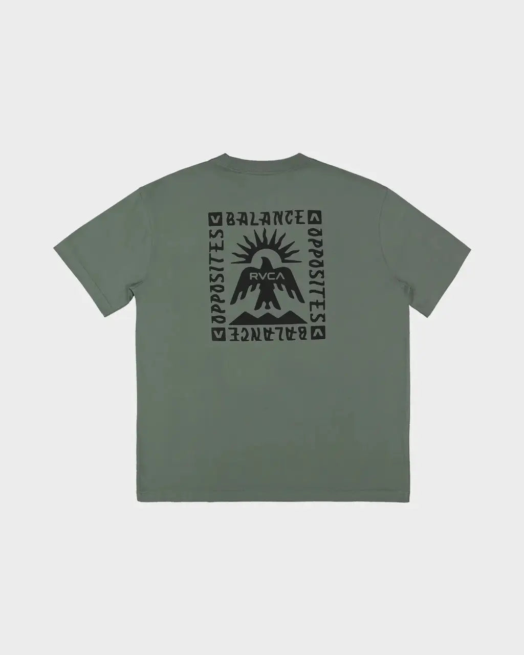 RVCA Las Cruces Tee in Balsam Green