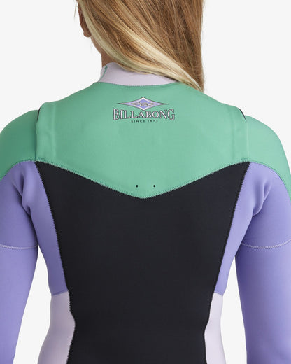 4/3mm Salty Dayz Natural - Chest Zip Wetsuit for Women