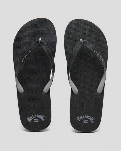 Mens Stacked Thongs שחור לבן