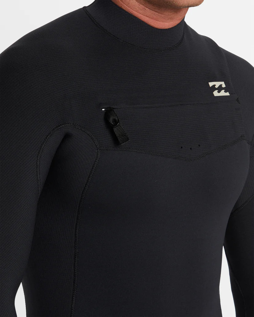 Mens 3/2mm Revolution Natural Chest Zip Wetsuit  חליפת גלישה גברים