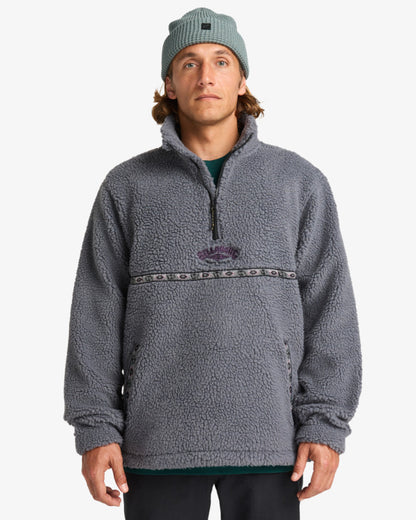 Boundary Tombstone - Half Zip Mock Neck Fleece for Men