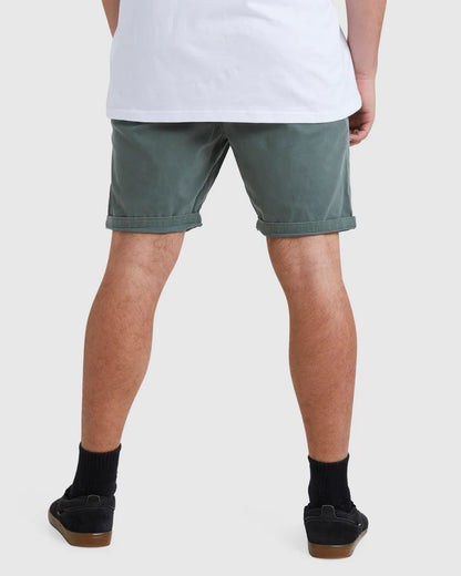 Mens Wave Wash Twill Shorts - מרווה